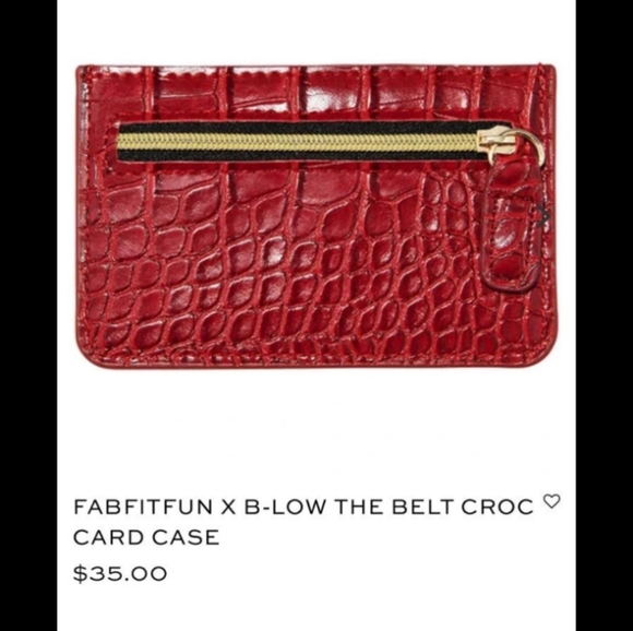 B-Low the Belt Croc Card Holder - Picture 2 of 2